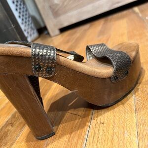 Women's Brown Platform Sandals - Lole Bohe